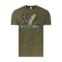 Vintage Olive not a hugger Vintage Tee - CowhideDigitalArt