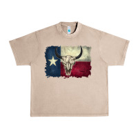 French Oak distressed tesas flag Urban Heavy Tee - BarkalooDesign