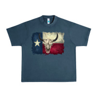 Midnight Navy distressed tesas flag Urban Heavy Tee - BarkalooDesign