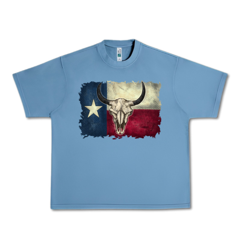 Distressed Tesas Flag Urban Heavy Tee by BarkalooDesign | Teevron