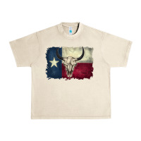 Sandshell distressed tesas flag Urban Heavy Tee - BarkalooDesign