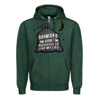Sports Green opinions on how i'm supposed to live my life Zipper Hoodie - MaliasSmallBusiness