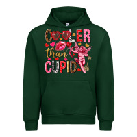 Forest Green Cooler than Cupid Valentine's Day Urban Hoodie - HowdyJamesFarm