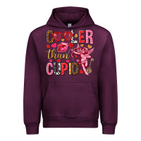 Mauve Wine Cooler than Cupid Valentine's Day Urban Hoodie - HowdyJamesFarm