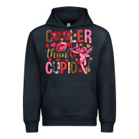 Navy Cooler than Cupid Valentine's Day Urban Hoodie - HowdyJamesFarm