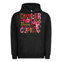 Pigment Black Cooler than Cupid Valentine's Day Urban Hoodie - HowdyJamesFarm