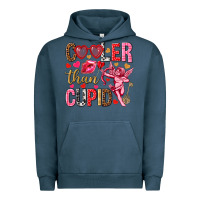 Pigment Midnight Navy Cooler than Cupid Valentine's Day Urban Hoodie - HowdyJamesFarm