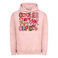 Pigment Salmon Cooler than Cupid Valentine's Day Urban Hoodie - HowdyJamesFarm