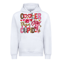White Cooler than Cupid Valentine's Day Urban Hoodie - HowdyJamesFarm