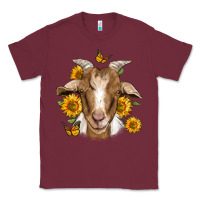 Burgundy sunflower goat Classic Tee - Jasminsmagicworld
