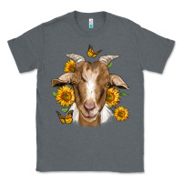 Charcoal Heather sunflower goat Classic Tee - Jasminsmagicworld