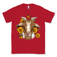 Red sunflower goat Classic Tee - Jasminsmagicworld