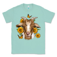 Seafoam sunflower goat Classic Tee - Jasminsmagicworld