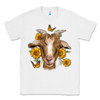 White sunflower goat Classic Tee - Jasminsmagicworld