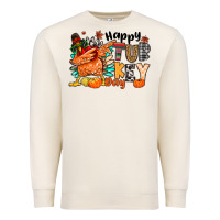 Sandshell happy turkey day Premium Sweatshirt - MaliasSmallBusiness