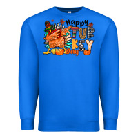 True Royal happy turkey day Premium Sweatshirt - MaliasSmallBusiness
