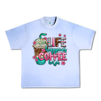 Grape Ice life happens coffee  helps Urban Heavy Tee - AdoDesignShop