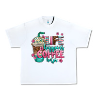 Life Happens Coffee  Helps Urban Heavy Tee | Teevron