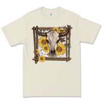 Bone western bull skull Premium Tee - MaliasSmallBusiness