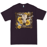Plum western bull skull Premium Tee - MaliasSmallBusiness