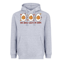 Heather Grey you know why i'm here Heavyweight Hoodie - MaliasSmallBusiness