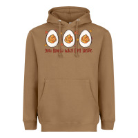 Toasted Coconut you know why i'm here Heavyweight Hoodie - MaliasSmallBusiness