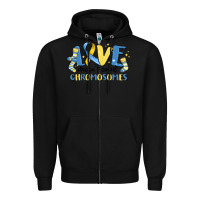 Black love dose count chromosomes Zipper Hoodie - MaliasSmallBusiness