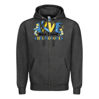 Charcoal Heather love dose count chromosomes Zipper Hoodie - MaliasSmallBusiness