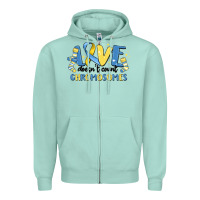 Seafoam love dose count chromosomes Zipper Hoodie - MaliasSmallBusiness
