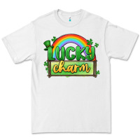White lucky charm Premium Tee - MaliasSmallBusiness