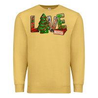 Antique Gold Love Christmas tree cake Premium Sweatshirt - NancyCooperArtShop