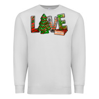 Dove Grey Love Christmas tree cake Premium Sweatshirt - NancyCooperArtShop