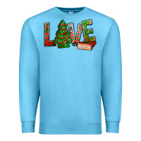 Ocean Blue Love Christmas tree cake Premium Sweatshirt - NancyCooperArtShop
