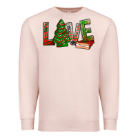 Pale Pink Love Christmas tree cake Premium Sweatshirt - NancyCooperArtShop