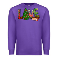 Purple Love Christmas tree cake Premium Sweatshirt - NancyCooperArtShop