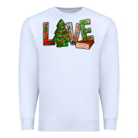 White Love Christmas tree cake Premium Sweatshirt - NancyCooperArtShop