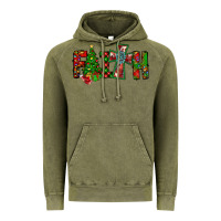 Vintage Olive christmas faith with cross Vintage Hoodie - CowhideDigitalArt