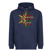 Navy christmas snowflake Heavyweight Hoodie - MaliasSmallBusiness