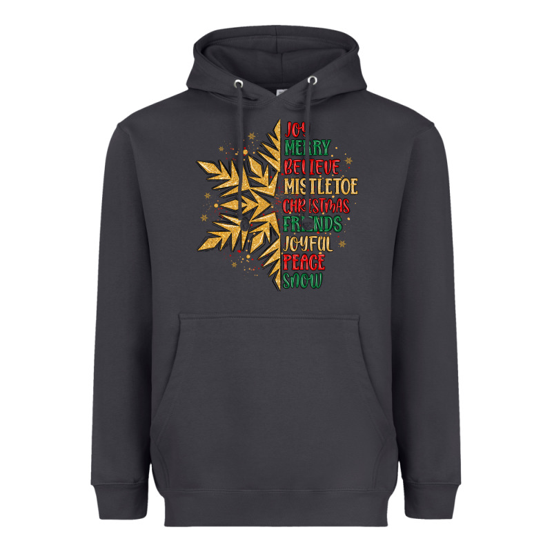 Christmas Snowflake Heavyweight Hoodie by MaliasSmallBusiness | Teevron