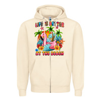 Sandshell life is better at the beach Zipper Hoodie - MaliasSmallBusiness
