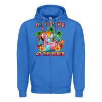 True Royal life is better at the beach Zipper Hoodie - MaliasSmallBusiness