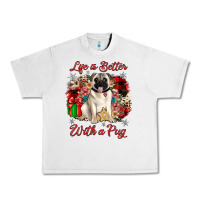 Lunar Rock Christmas life is better with a pug Urban Heavy Tee - JahusDesignShop