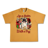 Peanut Butter Christmas life is better with a pug Urban Heavy Tee - JahusDesignShop