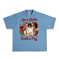 Christmas Life Is Better With A Pug Urban Heavy Tee | Teevron