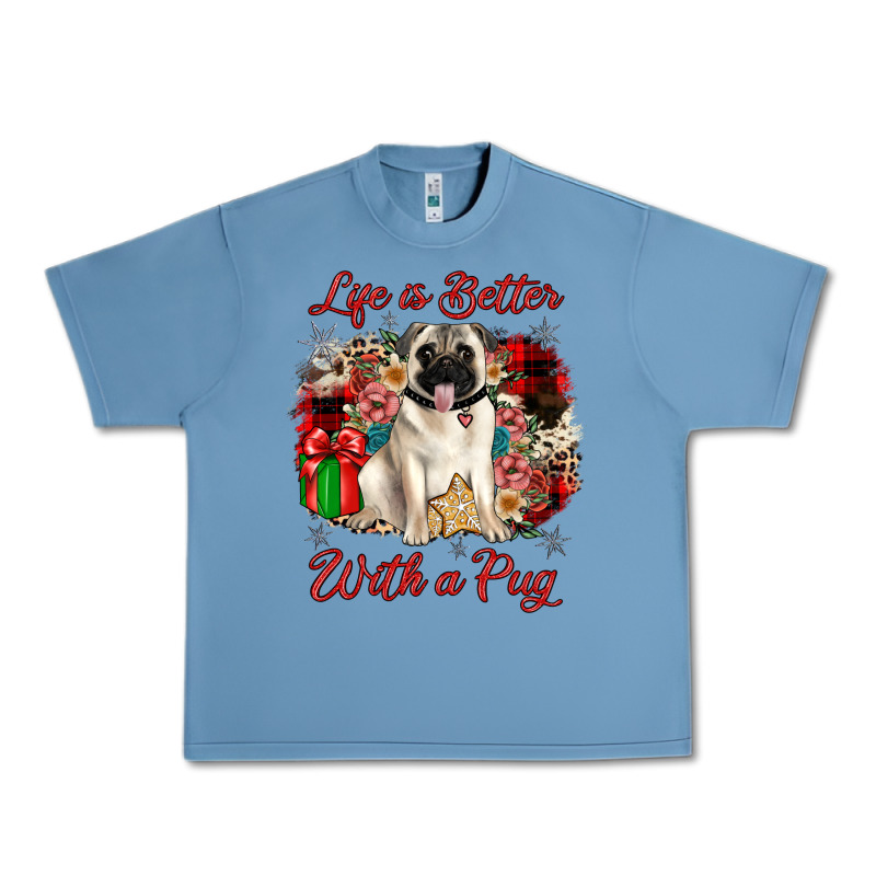 Christmas Life Is Better With A Pug Urban Heavy Tee by JahusDesignShop | Teevron