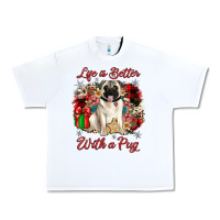White Christmas life is better with a pug Urban Heavy Tee - JahusDesignShop