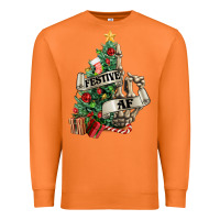 Carrot Festive af Christmas middle finger Premium Sweatshirt - NancyCooperArtShop