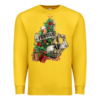 Lemon Festive af Christmas middle finger Premium Sweatshirt - NancyCooperArtShop