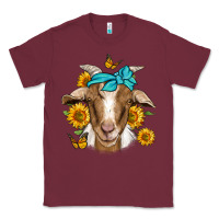 Burgundy sunflower bandana goat Classic Tee - Jasminsmagicworld