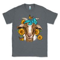 Charcoal Heather sunflower bandana goat Classic Tee - Jasminsmagicworld
